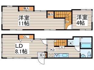 長崎５丁目戸建の物件間取画像